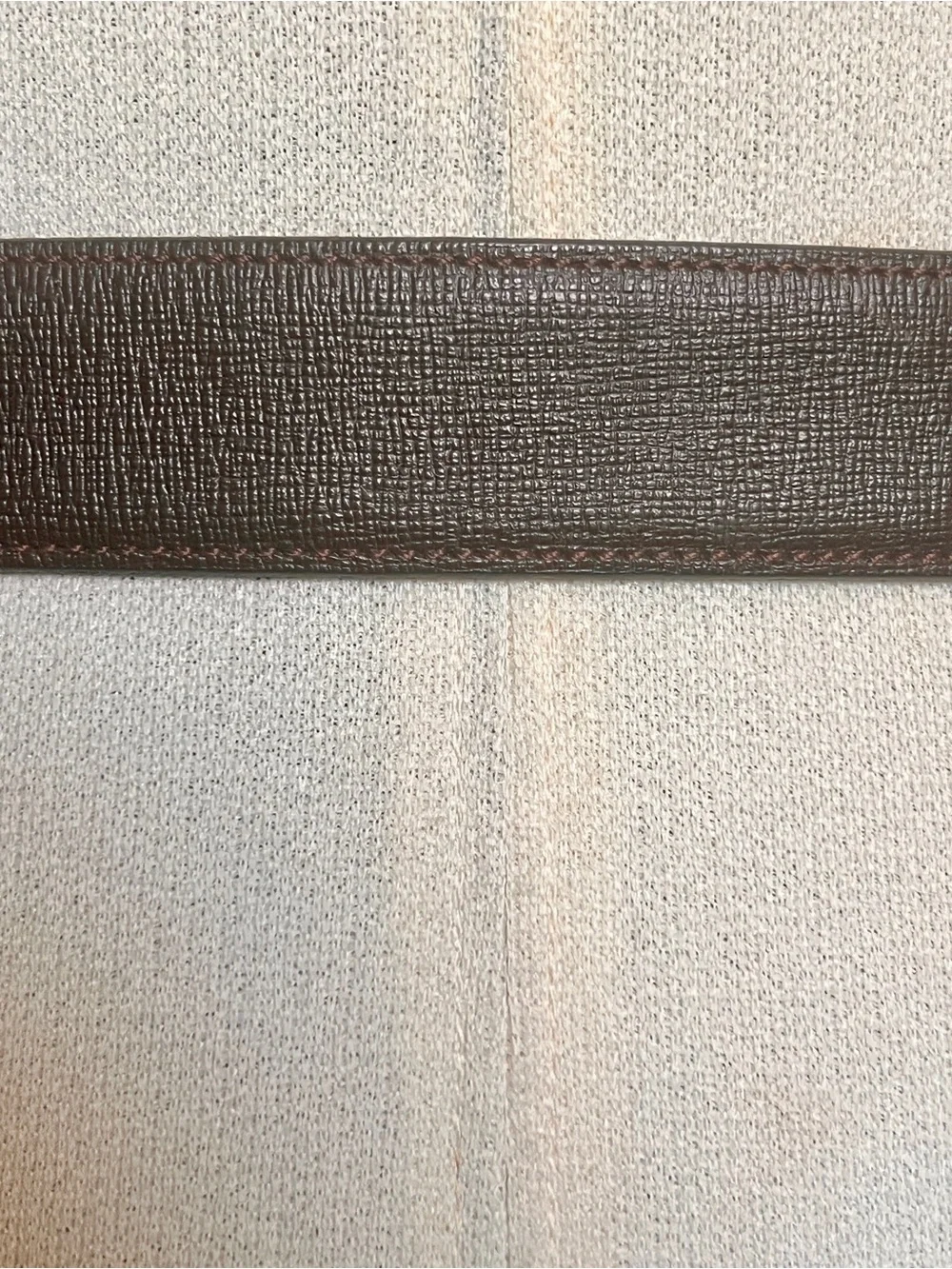 VTG Pierre Cardin Brown Cowhide Leather Logo Belt Retro Classic Old Money
